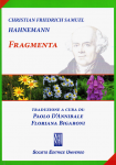 Fragmenta  Samuel Hahnemann   