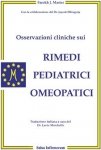 Osservazioni cliniche sui rimedi pediatrici omeopatici  Farokh Master   Salus Infirmorum