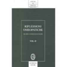 Riflessioni omeopatiche Vol. 2  Alfonso Masi Elizalde   De Ferrari Editore